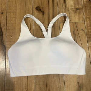 Athleta Advance Sports Bra 36C White High Impact - Picture 1 of 6