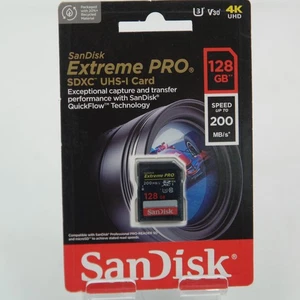 SanDisk 128GB Extreme PRO SDXC UHS-I Memory Card - Picture 1 of 3