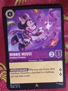 Minnie Mouse Amethyst Champion 35/204 Whispers in the Well Disney's Lorcana - Picture 1 of 1