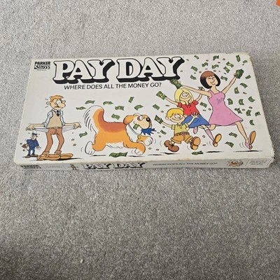 Vintage "PAYDAY" Where does all the money go? game. Parker 1984. Missing some - Image 1 of 4