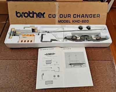 Trocador de cor/cor Brother KHC-820 para máquina de tricô com manual e original. Caixa  - Imagem 1 de 4