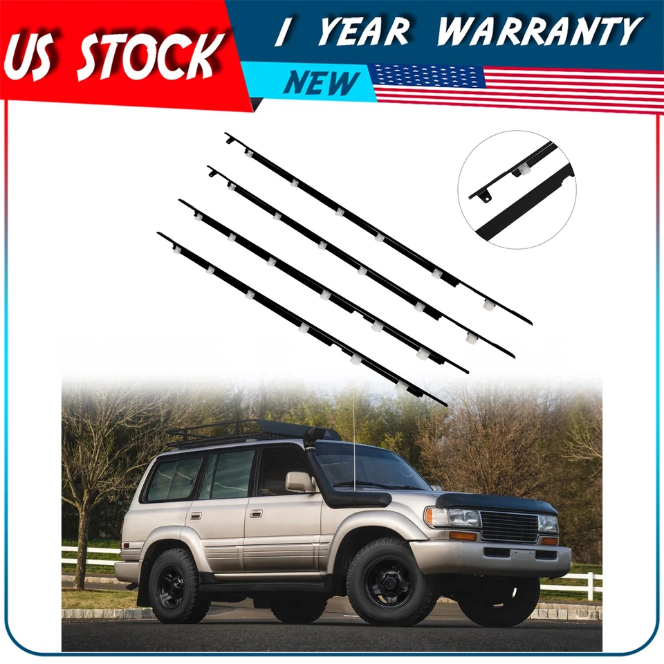 Se adapta a Toyota Land Cruiser 1991-1997 4x resistente a la intemperie puerta ventana moldura cinturón de sellado Foto 1 de 4