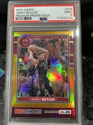 2024-25 Panini NBA HOOPS Jimmy Butler #214 Premium Gold /10 PSA 9  - Image 1 of 2