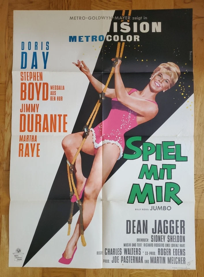 Spiel mit mir (Kinoplakat '62) - Doris Day / sexy / leggy / Stephen Boyd - Bild 1 von 1