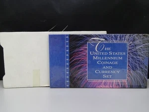 2000 U.S Millennium Coin + Currency Set Limited Edition Seald (17107-PMB-P) - Picture 1 of 4