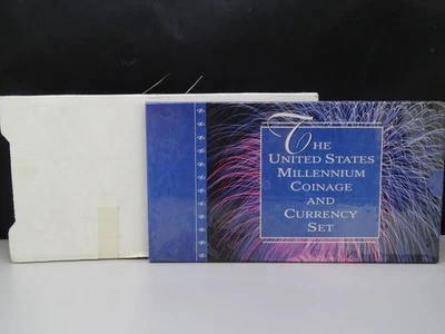 2000 U.S Millennium Coin + Currency Set Limited Edition Seald (17107-PMB-P) - Image 1 of 4