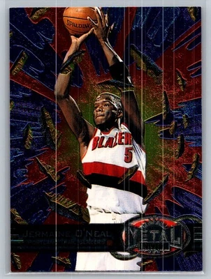 1997-98 Metal Universe Basketball #77 Jermaine O'Neal - VG - Trail Blazers - Image 1 of 2