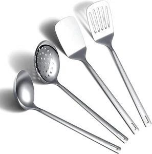 Kitchen utensils set, 4 pieces - turner, skimmer, ladle - Picture 1 of 8