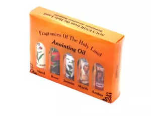 Set Anointing Oil Holy Jerusalem Land Myrrh Oils Gift Rose Blessed Church Nard - Picture 1 of 5