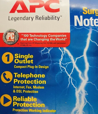 APC Protector Surge Arrest Surge Notebook PNote1 - Image 1 of 4