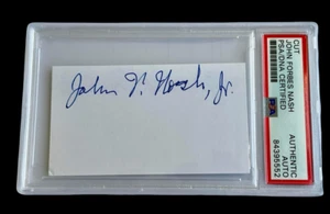 John Forbes Nash Jr. Premio Nobel de Economía Teoría de Juegos Firmado Autógrafo Losa PSA - Imagen 1 de 1