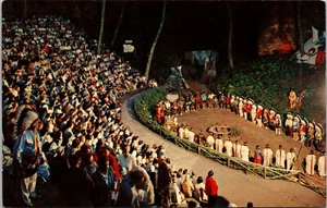 Cartolina Udienza Apertura Preghiera Stand Rock Indiana Cerimonial Wisconsin Dells - Foto 1 di 2