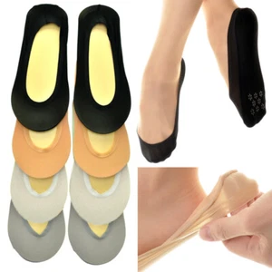 3 Pair Women No Show Socks Thin Boat Liner Hidden Non Slip Assorted Colors 9-11 - Picture 1 of 1