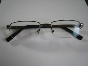 Herrenbrille Brillengestell Fassung silberfarben ohne Unterrand Größe M