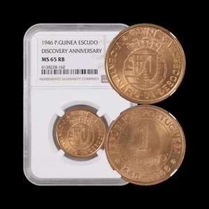 GUINEA. 1946, Escudo - NGC MS65 - Portuguese Guiné, Discovery, 500th Anniversary - Picture 1 of 5