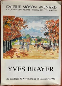 Affiche Exposition YVES BRAYER Galerie Moyon Avenard 50x70cm  - Picture 1 of 1