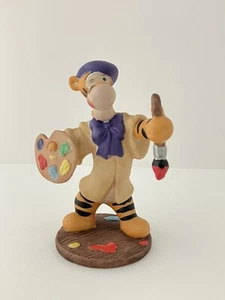 RARE Disney Tigger Artist Painter Winnie The Pooh Works Figurine Beret - Picture 1 of 12