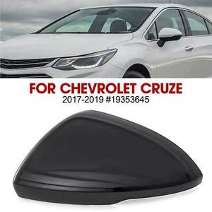 Glossy Black Left Side Mirror Cover Cap #19353645 For Chevrolet Cruze 2017-19 - Foto 1 di 18