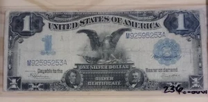 1899 $1 Black Eagle One Dollar Note Large Silver Certificate Speelman/White - Picture 1 of 2