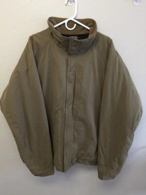 Columbia Men's 3XL Tall Fleece-Lined Jacket Khaki Water-Resistant Outdoor VTG - Image 1 of 4