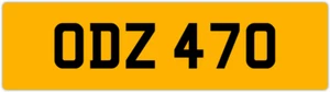 ODZ 470 O 3x3 DATELESS PRIVATE NUMBER PLATE OLLY OWEN OSCAR OLY OL OLIVIA ORLA - Picture 1 of 1