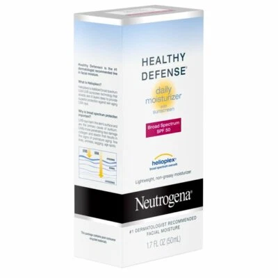 Neutrogena Healthy Defense Daily Face Moisturizer with Sunscreen, SPF 50 1.7 oz. - Image 1 of 4