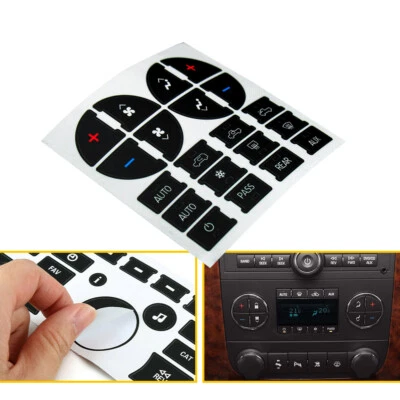 For GMC Acadia SLE,SLT&Denali 2006-2012 AC Climate Control Button Repair Sticker - Image 1 of 4