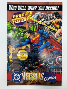 DC Versus Marvel Comics Free Preview (1995) *NO TRADING/BALLOT CARD* - Picture 1 of 3