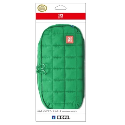 Funda acolchada mediana para consola Nintendo Switch 2 verde Japón [NUEVA] Foto 1 de 4