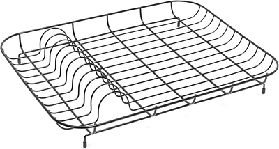 Escurridor de platos de alambre Addis 515710 negro, 43 x 33 x 7 cm Foto 1 de 4