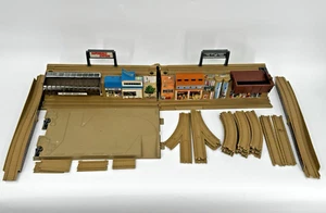 Vintage Mattel Hot Wheels Amtrak SuperRails Railroad Station 22 Pieces 1985 - Picture 1 of 14