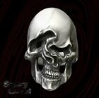 New Skull Twisted Morphine Face Stainless Steel Mens Ring 