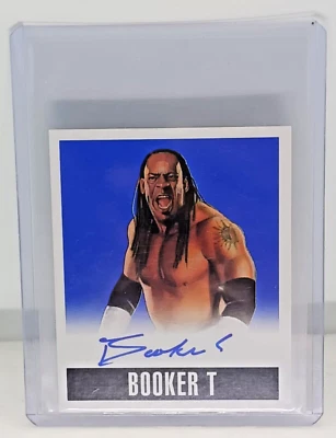 Leaf Originals Wrestling Blue Booker 2014 tarjeta autógrafo #BT1 13/25 Foto 1 de 2