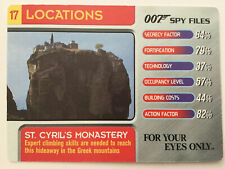 James Bond 007 Spy Files Card #17 Locations St. Cyril’s Monastery For Your Eyes