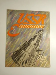 1959 USSR EXHIBITION New York Original Vintage Booklet Soviet Atomic Ice Breaker - Picture 1 of 7