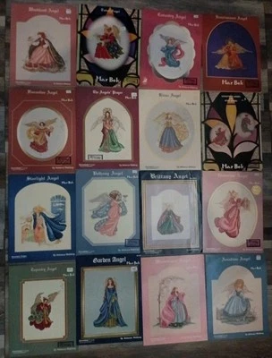 Vtg.  16-  Mar Bek Angel Cross Stitch Patterns - Serendipity -Rebecca Waldrop  - Image 1 of 4