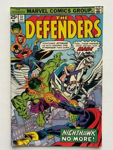 Defenders #31 (1976) Gil Kane cover art Nighthawk no more MVS intact FN range - Picture 1 of 4