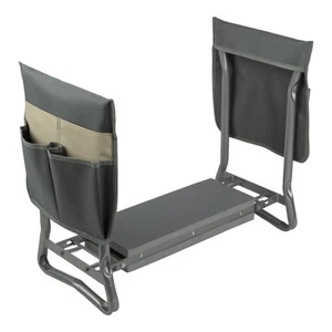 Pure Garden 2-in-1 Garden Kneeler and Stool  Folding Bench with EVA Pad,Tool Bag - Picture 1 of 10