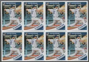 (8) Clayton Kershaw 2018 DONRUSS THE HUMANITARIAN VARIATION LOT #154 DODGERS - Picture 1 of 1