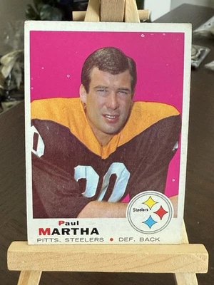 1969 Topps Paul Martha Pittsburgh Steelers #224 - Image 1 of 2