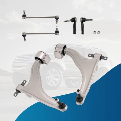Front Suspension Lower Control Arms Sway Bar Tie Rods for 2010-2016 Cadillac SRX - Image 1 of 4