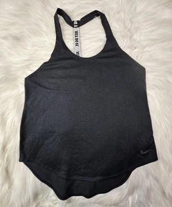Nike Dri-Fit Tank Top Damen (S) schwarz Just Do It Racerback Sport Gym Shirt - Bild 1 von 7