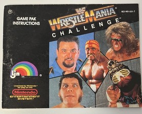 WWF WrestleMania Challenge solo manuale istruzioni (Nintendo NES, 1990)