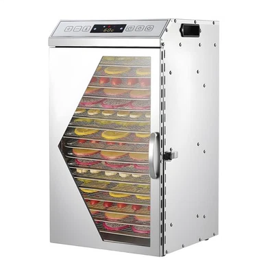 Máquina Deshidratadora de Alimentos 24h Ajuste 18 Bandejas 304 Acero Inoxidable Comercial Foto 1 de 4