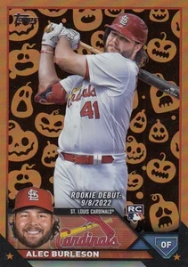 Actualización Topps 2023 ALEC BURLESON Halloween Jack O'Lantern #US99 Cardinals Rookie - Imagen 1 de 1