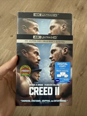 BRAND NEW!!!! CREED II (2-disc 4K Ultra HD Blu-ray, 2018) Michael B Jordan Rocky - Image 1 of 4