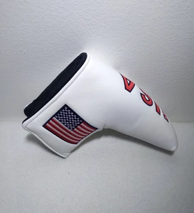 Golf Blade Putter Cover USA Flag Patriotic Synthetic Leather Magnetic Closure - Picture 1 of 7