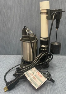 PitBoss Stainless-Steel 3/4 HP Sump Pump Deluxe Kit All In One w/ Loose Switch - Picture 1 of 6