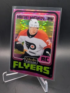 Matvei Michkov 2024-25 O Pee Chee Platinum Retro Rookie R92 Rosa Pulsar RC - Foto 1 di 4