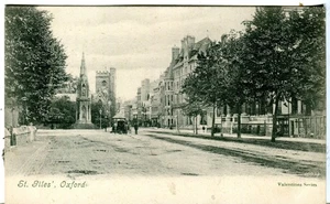 UK Oxford - St. Giles old uncommon view postcard - Picture 1 of 4